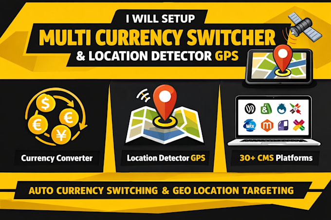 setup multi currency switcher currency converter map location detector gps
