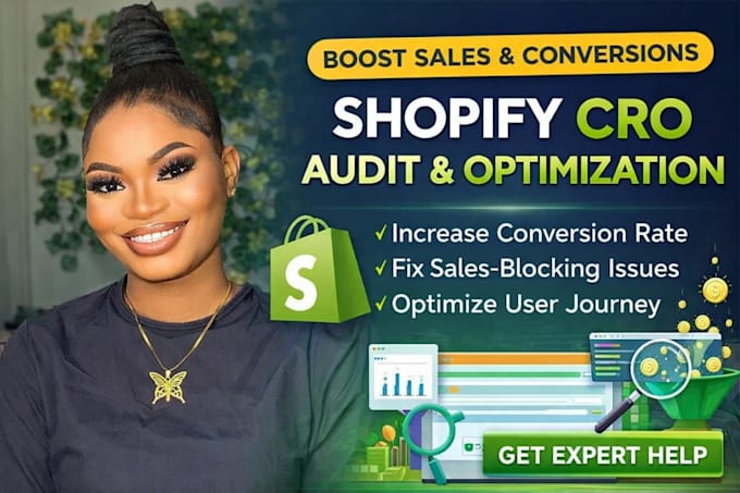 do shopify cro audit, ecommerce cro, optimize your store to boost conversions