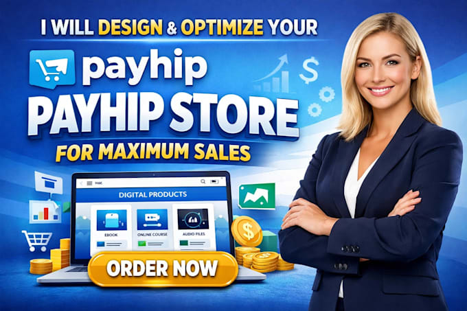 design optimize payhip digital product store for maximum sales conversion rate