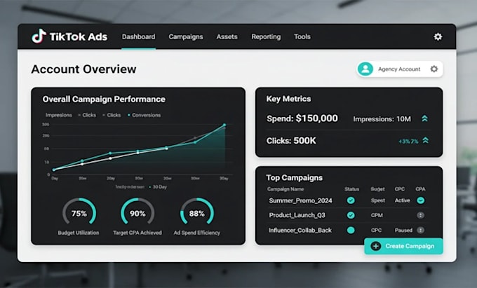Create tik tok agency account, tiktok agency ad account by Wase_swift ...