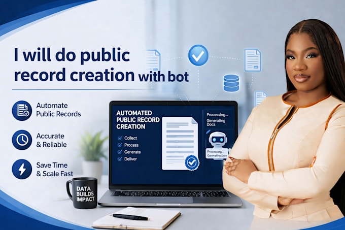 do public records creation with bot