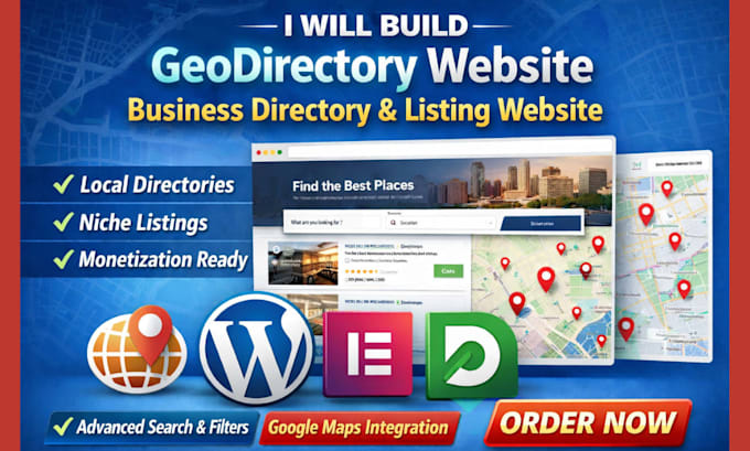 build a geodirectory website  business directory  and listing website