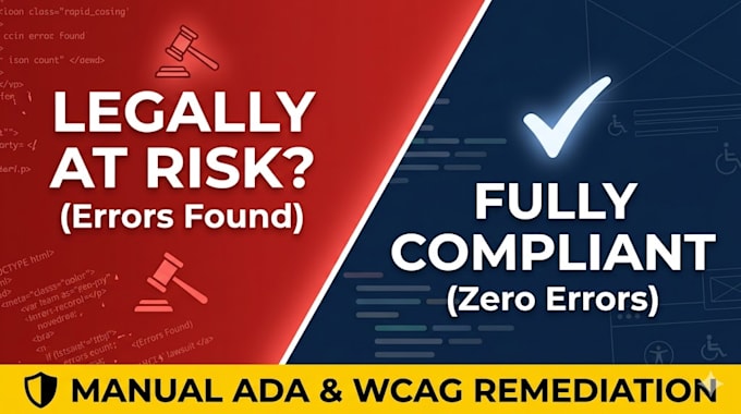 do manual ada aoda wcag 2 2 compliance, code fix  for your website