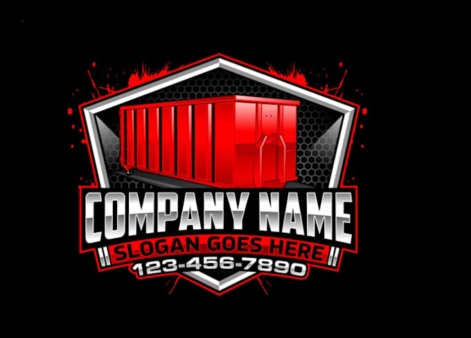 create professional and specially dumpster logo design