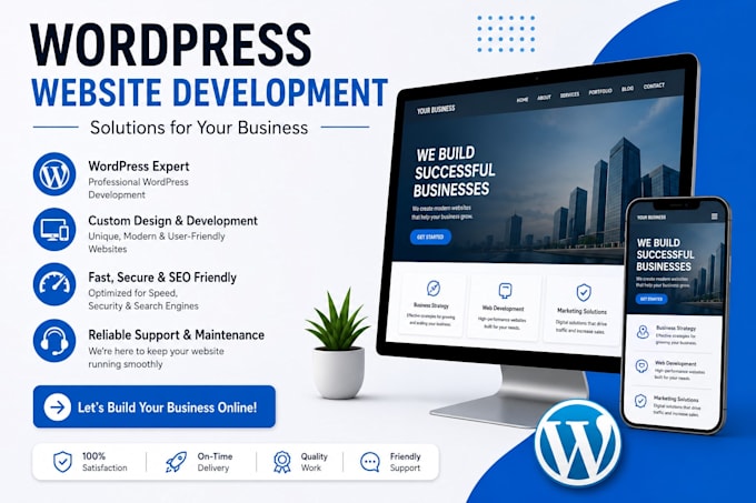 wordpress website website development wordpress developer business website