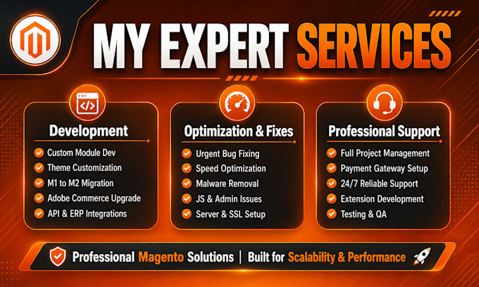 develop, design, customize, and fix your magento 2 store