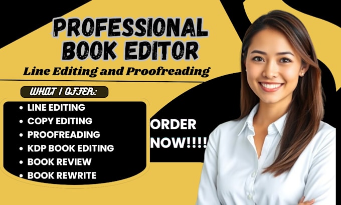 professionally line edit and proofread your book manuscript for clarity and flow