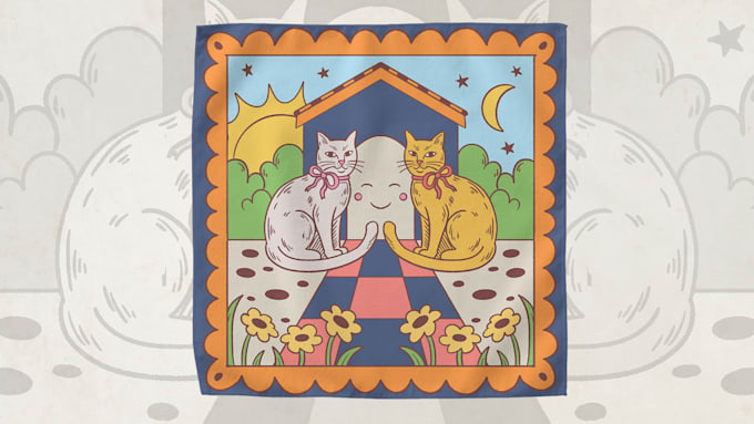 create custom bandana or scarf design