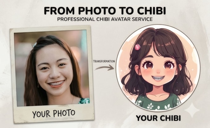 create a cute chibi avatar from your photo
