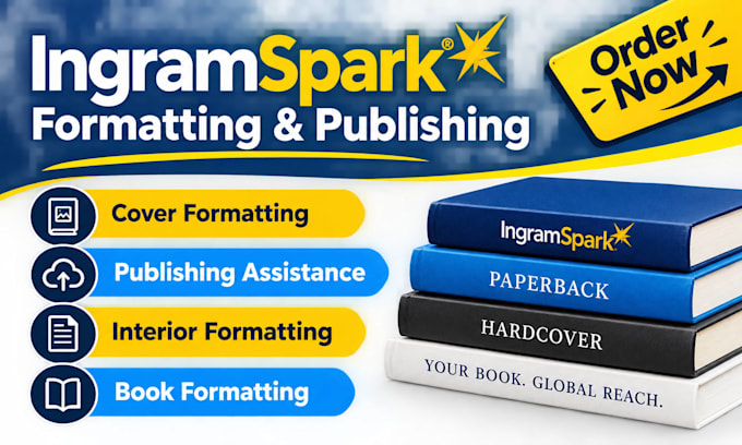 ingramspark hardcover formatting, ebook and paperback publishing on ingramspark