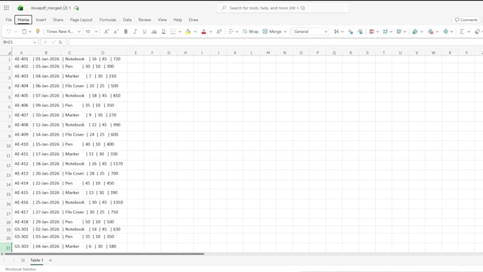 convert PDF to excel and clean data