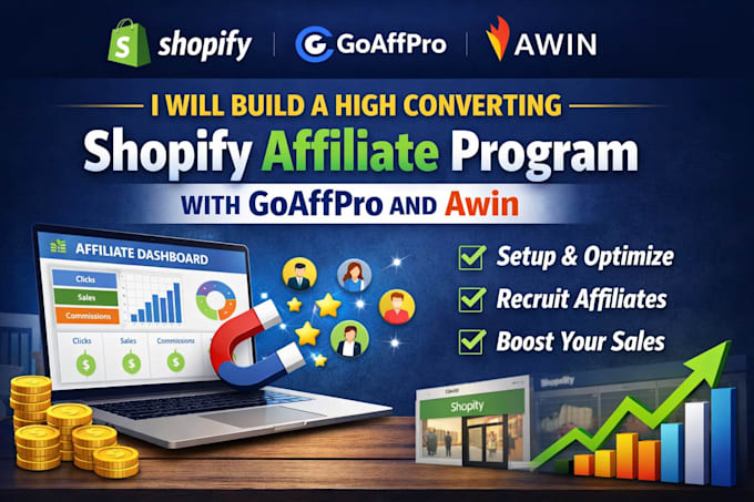 build a high converting shopify affiliate program with goaffpro and awin