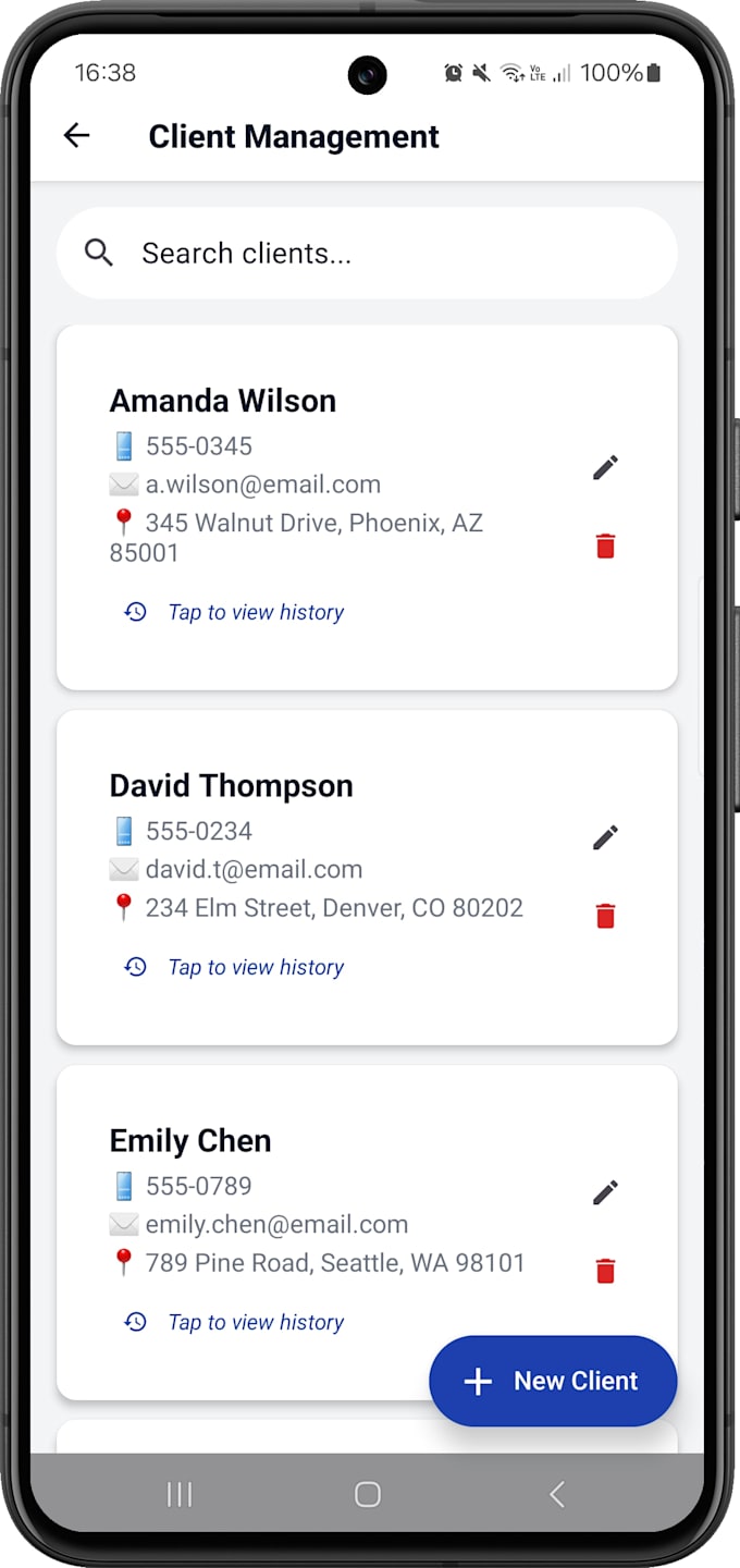 create a custom invoice app with PDF and client management