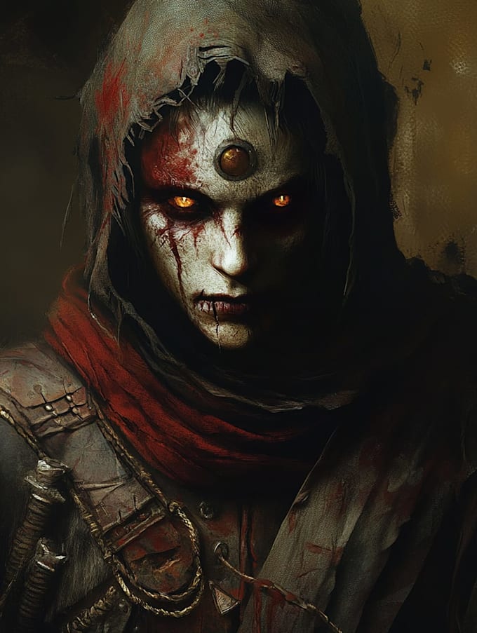 fantasy horror and fantasy horror character