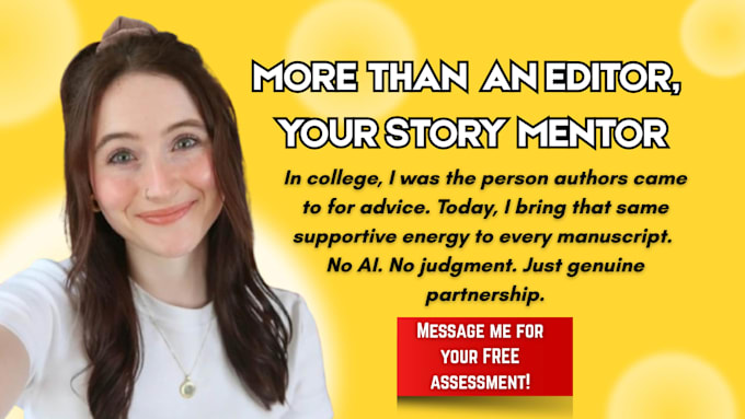 be your developmental book editor, line and copy editor for your fiction novel