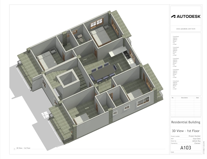 create professional revit 3d model with bim drawings, floor plans and elevations