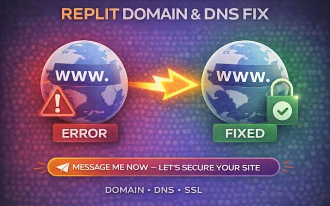 fix replit domain dns SSL routing errors subdomain setup and broken links