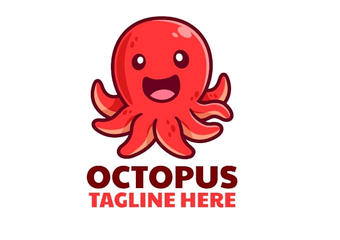 draw attractive and imagination octopus logo design