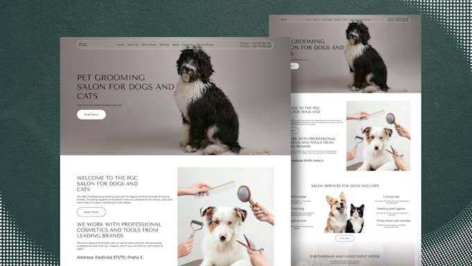 a clean and responsive web design