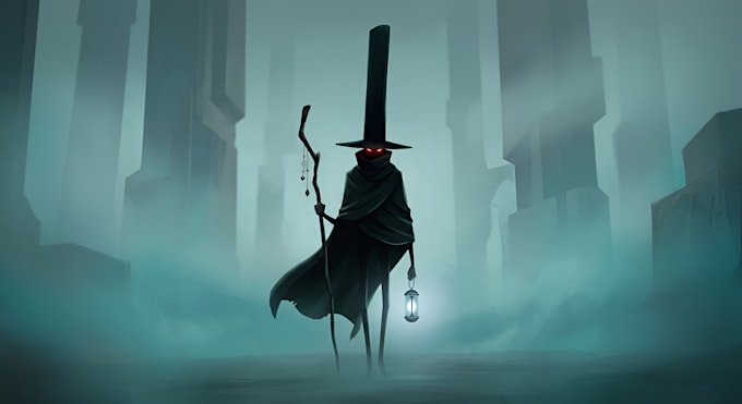 draw unique dark fantasy and scifi illustrations