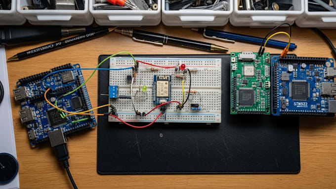 make hardware prototyping, schematic, pcb design, esp32, esp8266, stm32, arduino