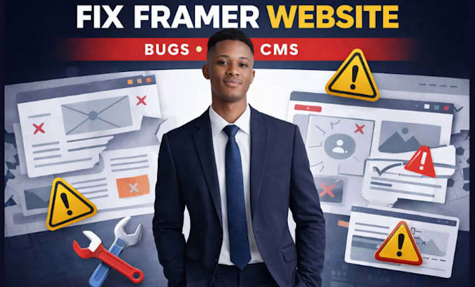 fix framer website bugs cms errors responsive issues for businesses saas startup