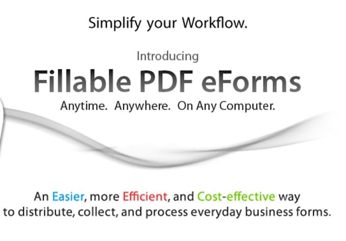 design a fillable PDF Form from a file, document, image or a website