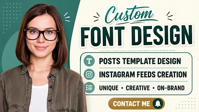 design a custom ttf otf font typeface minimalist  vector logo for your brand