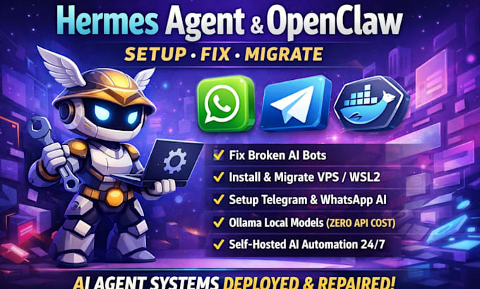install setup hermes agent open claw olama local vps docker open claw nemoclaw