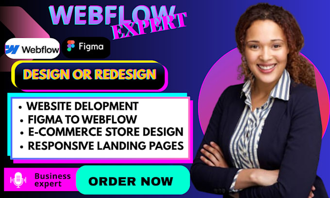 be your webflow expert design webflow website figma to webflow