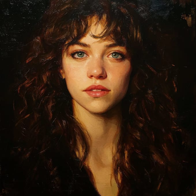 paint a real oil portrait