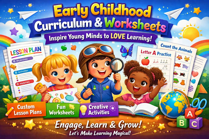 design early children curriculum development, printable worksheet,lesson plan