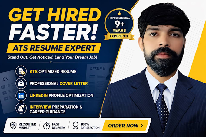 write ats resume, CV, cover letter and optimize linkedin pro