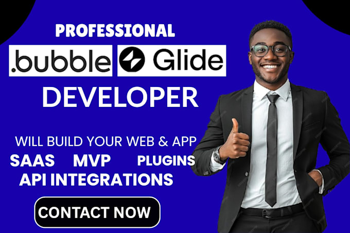 be your bubble developer to build bubble io saas or bubble mvp