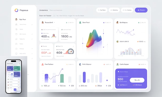 Ontwerp fintech ai saas dashboard web app crm admin panel ui ux design ...