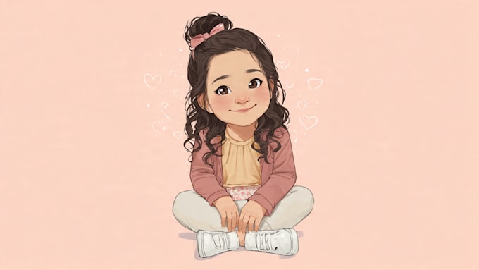 draw cute cartoon portrait