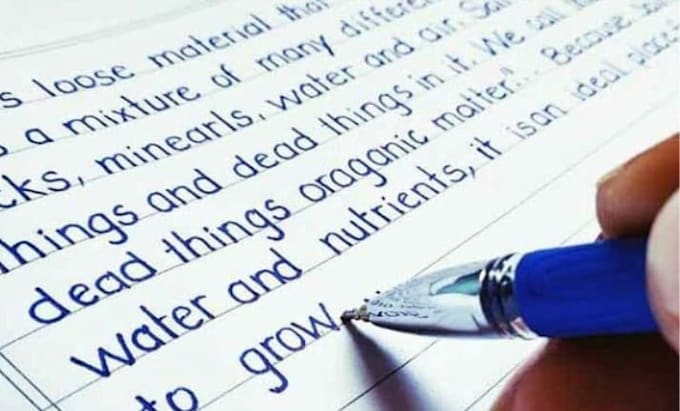 write neat and professional handwritten notes and documents