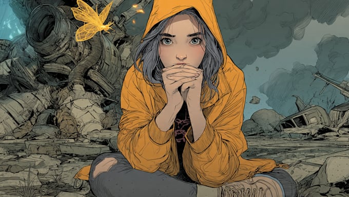 draw special comic illustration or graphic novel