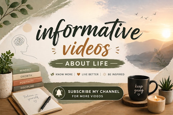 edit high converting youtube banners for creators or brands