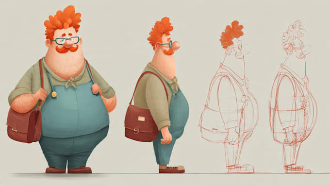 create cartoon character design mascot