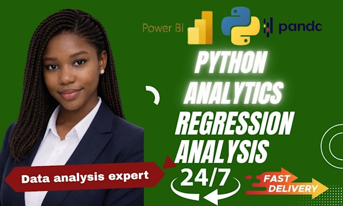 statistical data analysis, python analytics regression, data analysis bi, python