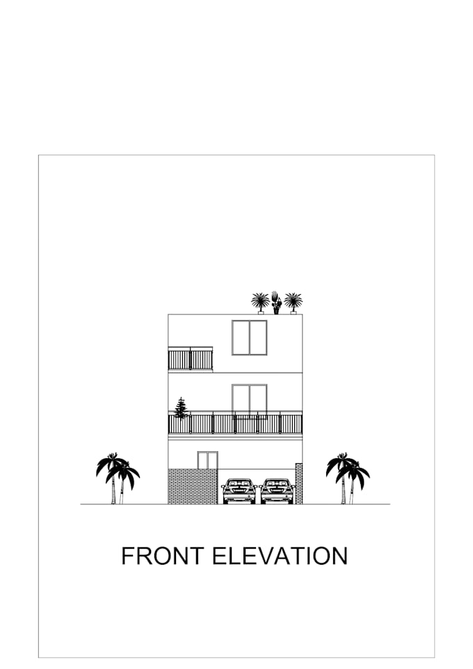 draw 2d floor plan in autocad