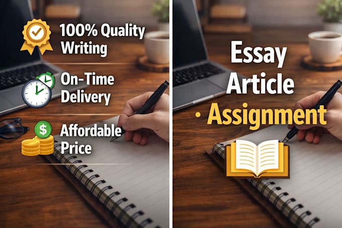 write professional essays, articles and assignments