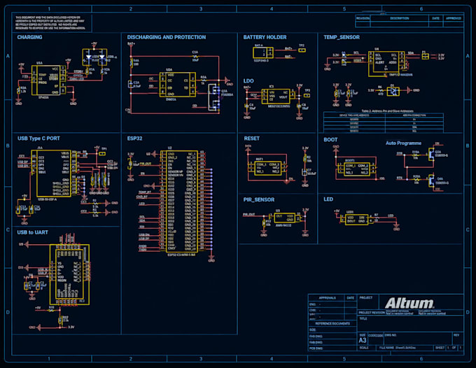 design circuit schematic and pcb layout in altium