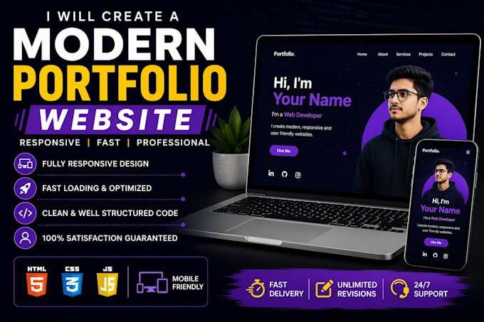 create a simple portfolio websites