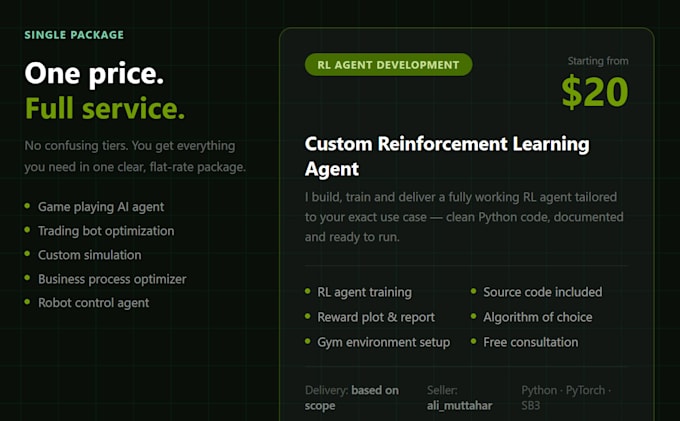 build a custom reinforcement learning agent or environment for your project