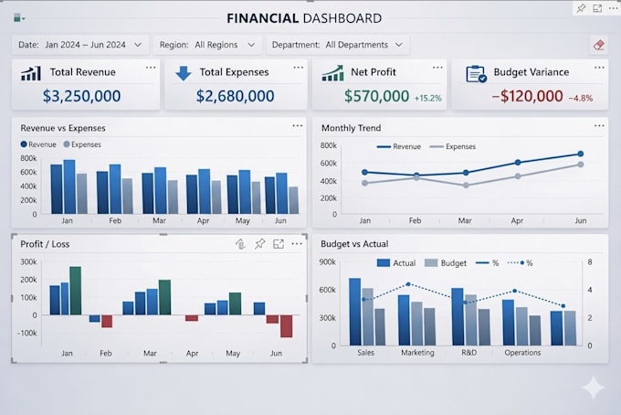 build interactive power bi dashboards and reports