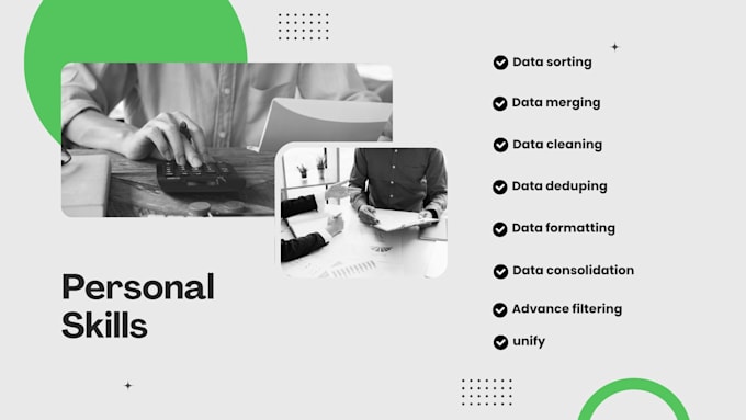 do data cleaning, formatting, merging, sorting and deduping