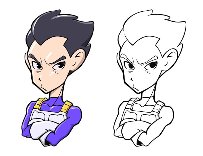 draw a stylized character illustration
