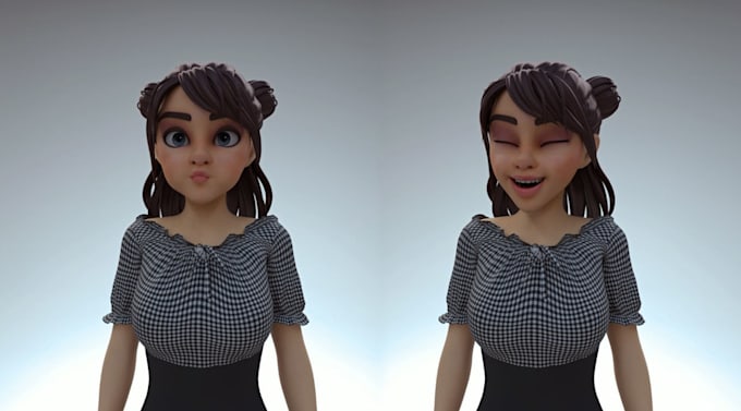 create, rig and animate 3d character model, mmd, vrchat, vroid, cc4,c4d, blender